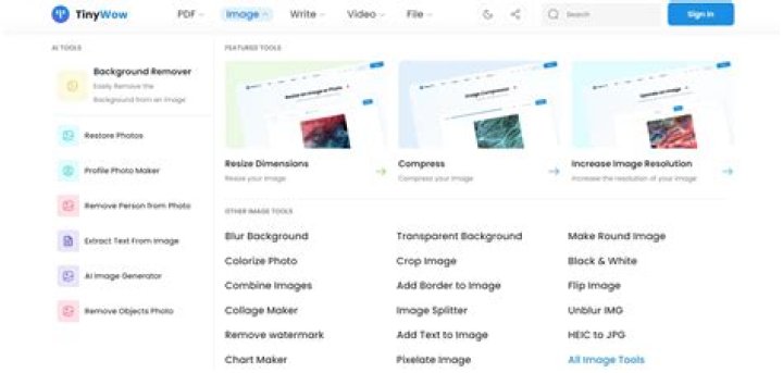 How to Edit Images and Videos Online with TinyWow's Free Tools